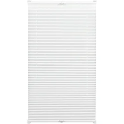 Gardinia Plissee Easyfix mit 2 Bedienschienen Plissee 55 x 130 cm weiß