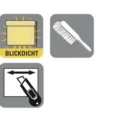 Gardinia Plissee Easyfix mit 2 Bedienschienen Plissee 55 x 130 cm weiß