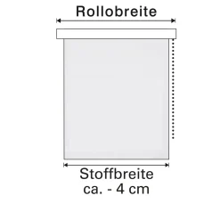Seitenzugrollo 102 x 230 cm Uni weiß*Gardinia New
