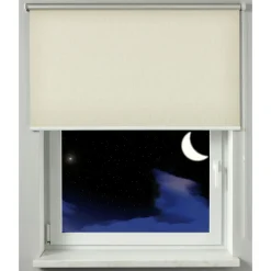 Seitenzugrollo Thermo 142 x 180 cm Struktur natur*Gardinia Outlet