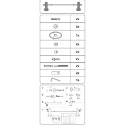 Stahlseil Pavo 1-läufig 500 cm chrom^Gardinia