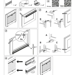 Thermo-Plissee EasyFix weiß 70 x 130 cm*Gardinia New