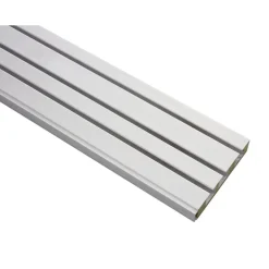 Vorhangschiene GE3 150 cm mit Profil für Blendenbefestigung weiß*Gardinia Best