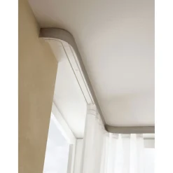 Vorhangschiene GE2 180 cm mit Profil für Blendenbefestigung weiß^Gardinia Discount