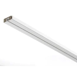 Vorhangschiene GE1 150 cm mit Profil für Blendenbefestigung weiß*Gardinia Clearance