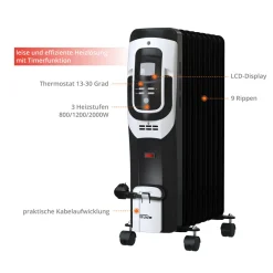 Ölradiator 9 Rippen 2.000 W^Güde Online