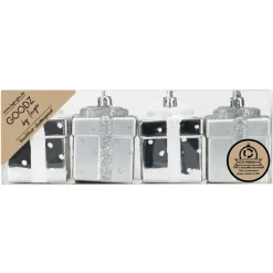 Geschenkbox 6cm Winter Silver