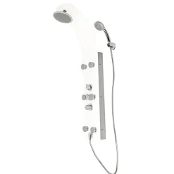 Glas-Duschpaneel weiß