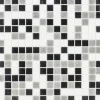 Glasmosaik Black-Grey White 32,7 x 32,7 x 0,4 mm