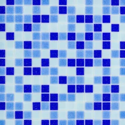Glasmosaik Blue Mix Dark 32,7 x 32,7 x 0,4 cm^