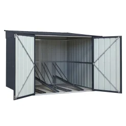 Globel Fahrradgarage Family Bike für 4 Fahrräder anthrazit