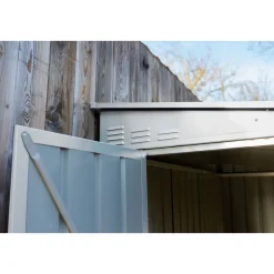 Globel Gerätehaus Lean To 3,4m² silber