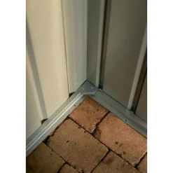 Globel Gerätehaus Lean To 3,4m² silber