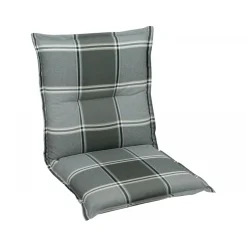 GO-DE Gartenstuhlauflage Dessin 24515 nieder anthrazit kariert 100 cm