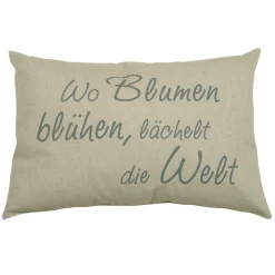 Spruechekissen m Fuellung Sophia 2943 ca 40 x 40 cm beige^GO-DE Clearance