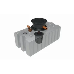 GreenLife Regenwasser-Flachtank, mit Biovitor, 2.000 L