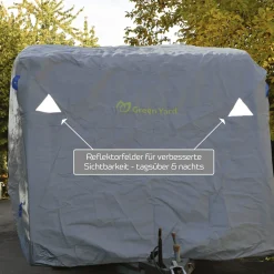 GreenYard Wohnwagen Abdeckplane mit Reflektoren Gr. S 460 x 250 x 220 cm