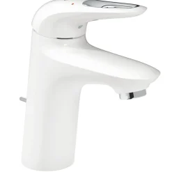 Grohe Einhand-Waschtischbatterie Eurostyle S-Size Hebel offen moon white/chrom