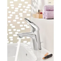 Einhand-Waschtischbatterie Eurostyle S-Size Hebel offen chrom*Grohe Online