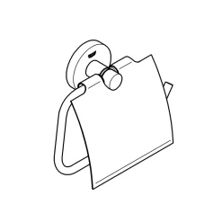 WC-Papierhalter Essentials silber 16,7 x 11,9 x 4,4 cm*Grohe Clearance