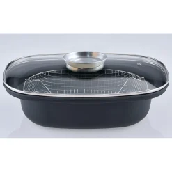 Aromabräter 39 x 25cm mit Drahteinsatz 4L*GSW