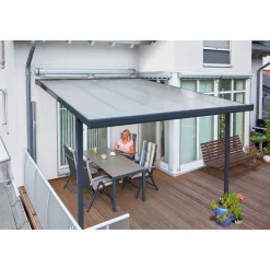 gutta Terrassenüberdachung Standard anthrazit 306 x 406 cm