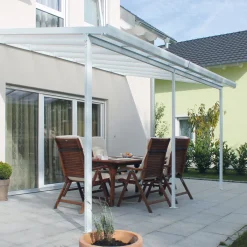 gutta Terrassenüberdachung Standard weiß 426 x 406 cm