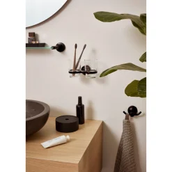 Aspen Becherhalter doppelt Glas schwarz*Haceka Outlet