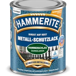 Hammerite Metallschutzlack dunkelgrün Hammerschlag 250 ml