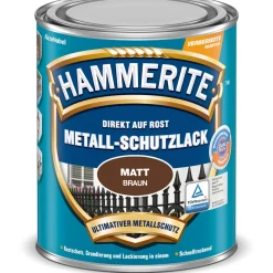 Hammerite Metallschutzlack braun matt 750 ml