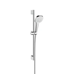 Hansgrohe Brauseset Croma Select E 110 Vario mit Brausestange 65 cm chrom-weiß