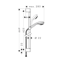 Brauseset Vario mit Brausestange 65 cm^Hansgrohe Online