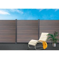 WPC Steckzaunsystem anthrazit 6er-Pack*Hartmann Sale