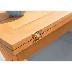 Haveson Balkontisch Rhodos 60-120 x 74 x 60 cm Eukalyptusholz