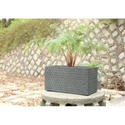 Blumenkasten Granite Stars 30 x 30 x 59 cm weiß*Haveson Clearance