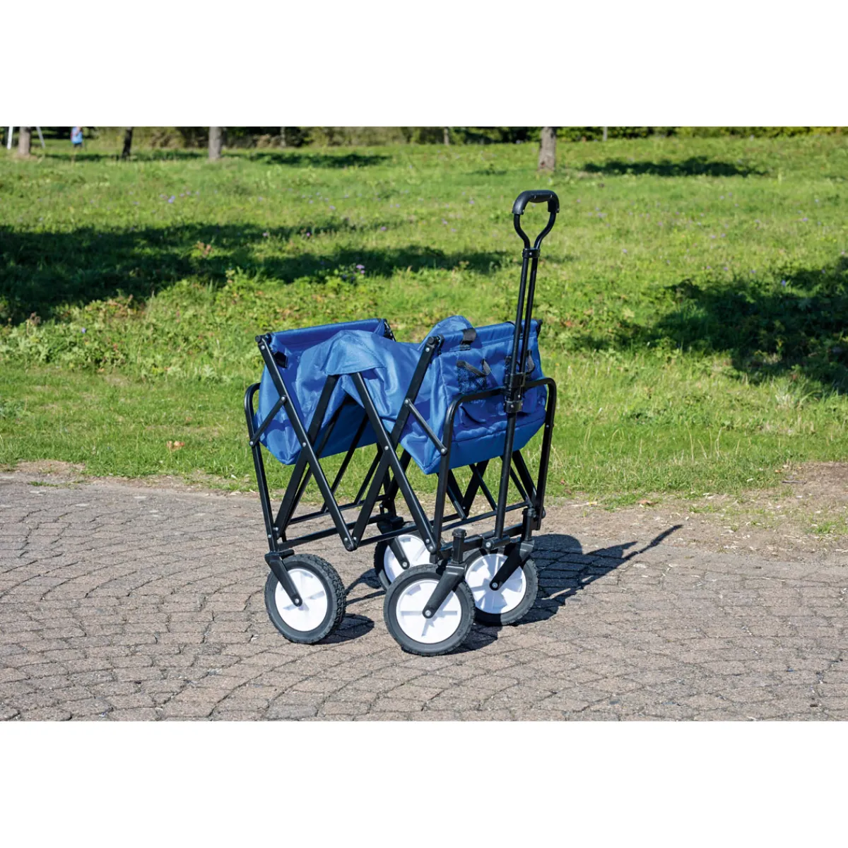 Bollerwagen faltbar 89 x 59 x 48 cm blau^Haveson
