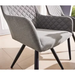 Drehsessel NOVARA drehbar LIKA-TEX-Bezugsstoff anthrazit*Haveson Sale