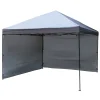 Ersatz-Seitenwände 2er-Set für Push-Up Pavillon 3,6 x 3,6m HHM 501182 Farbe grau^Haveson Discount