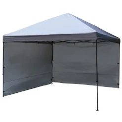 Ersatz-Seitenwände 2er-Set für Push-Up Pavillon 3,6 x 3,6m HHM 501182 Farbe grau^Haveson Discount