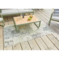 Outdoorteppich Deluxe grün/grau 120 x 180 cm^Haveson Online