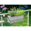 Haveson Rattan-Balkonkasten Lotus 51,5 x 20 x 20 cm sand-beige