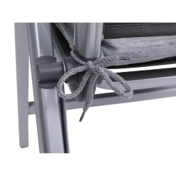 Haveson Sitzauflage Hochlehner 118x48x4cm hellgrau