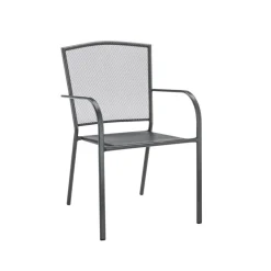Haveson Stapelsessel Lyon Streckmetall anthrazit