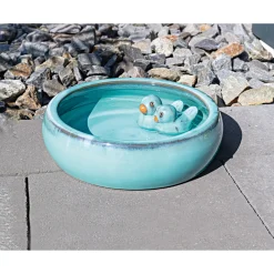 Vogeltränke Durchmesser 28 x 7,5 cm türkis^Haveson Discount