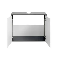 HELD Unterbeckenschrank 70 graphitgrau-weiß 2Türen