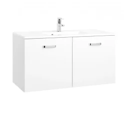 Waschtisch 100 weiß Hochglanz 2 T&uumlren*HELD Online