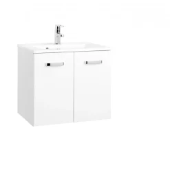 HELD Waschtisch 60 weiß hochglanz 2 Türen