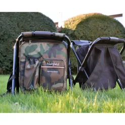 highfeld Camping Stuhl mit Rucksack & Kühlfach camouflage