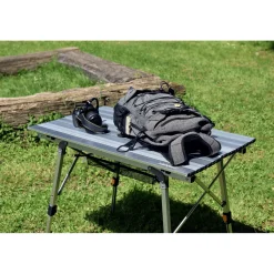 highfeld Klapptisch Campingtisch mit Ablagenetz