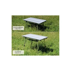 highfeld Klapptisch Campingtisch mit Ablagenetz